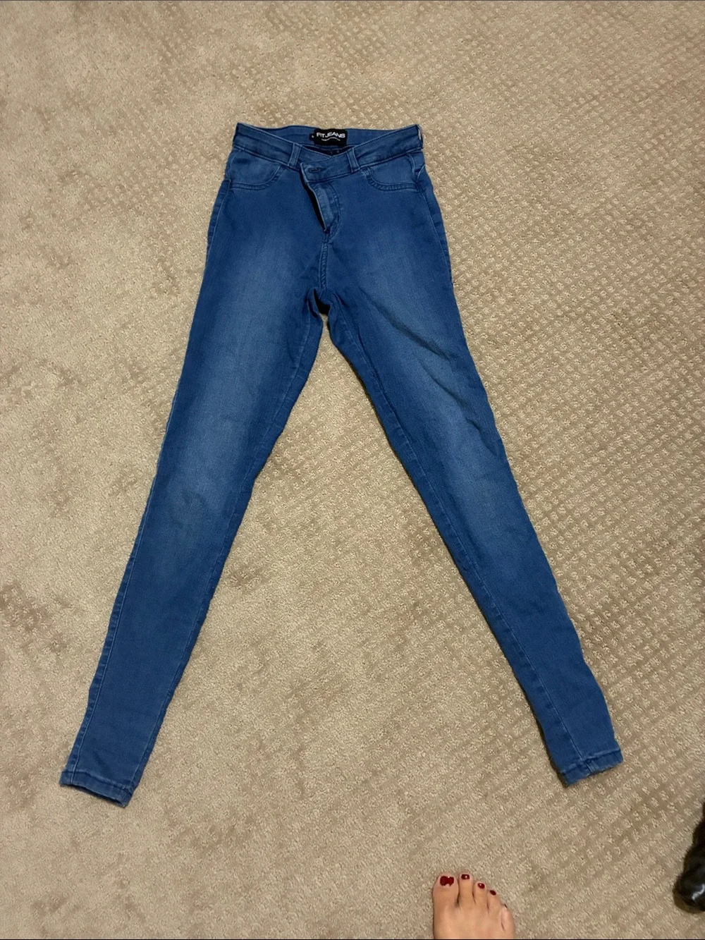 FITJEANS Women's Skinny Jeans - Blue Wash